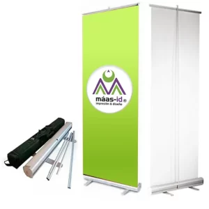 Banner roll up con lona impresa