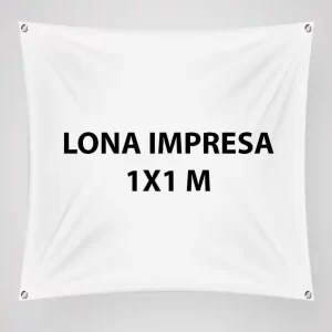 LONA IMPRESA 1 x 1 m