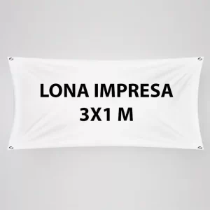 LONA IMPRESA 3 X 1 M