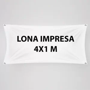 LONA IMPRESA 4 X 1 M