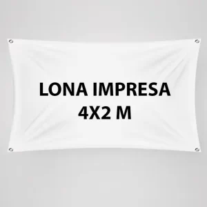 LONA IMPRESA 4 X 2 M